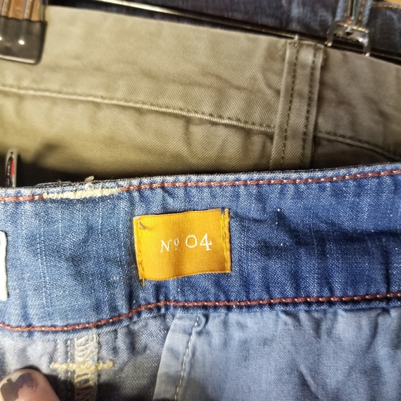 Pilcro anthro wide leg chambray trouser jeans - Picture 7 of 9